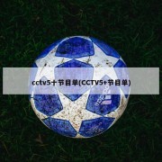 cctv5十节目单(CCTV5+节目单)