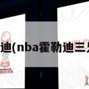 霍乐迪(nba霍勒迪三兄弟)