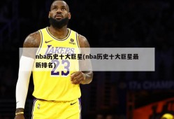 nba历史十大巨星(nba历史十大巨星最新排名)